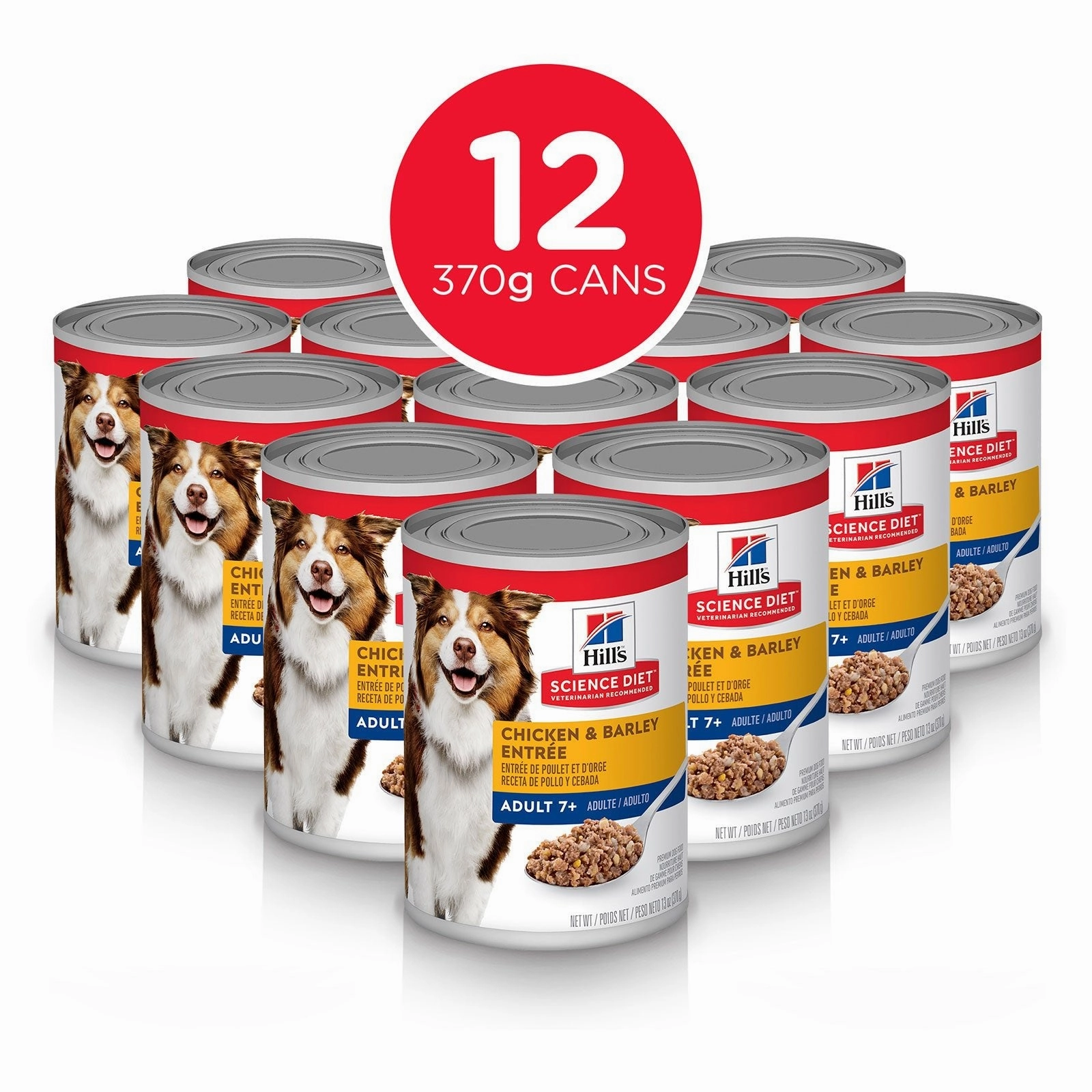 Hill's Science Diet Dog Food Can Adult 7  Chicken & Barley Entre