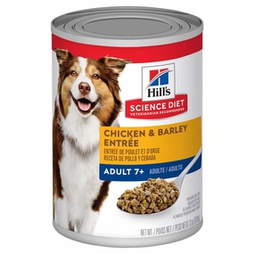 Hill's Science Diet Dog Food Can Adult 7  Chicken & Barley Entre