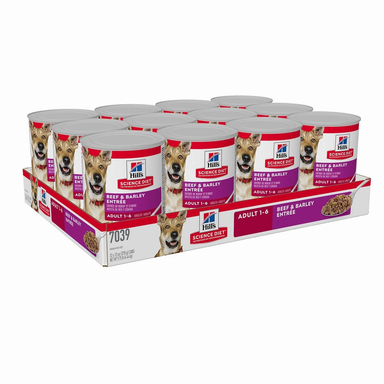 Hill's Science Diet Dog Food Can Adult Beef & Barley Entre