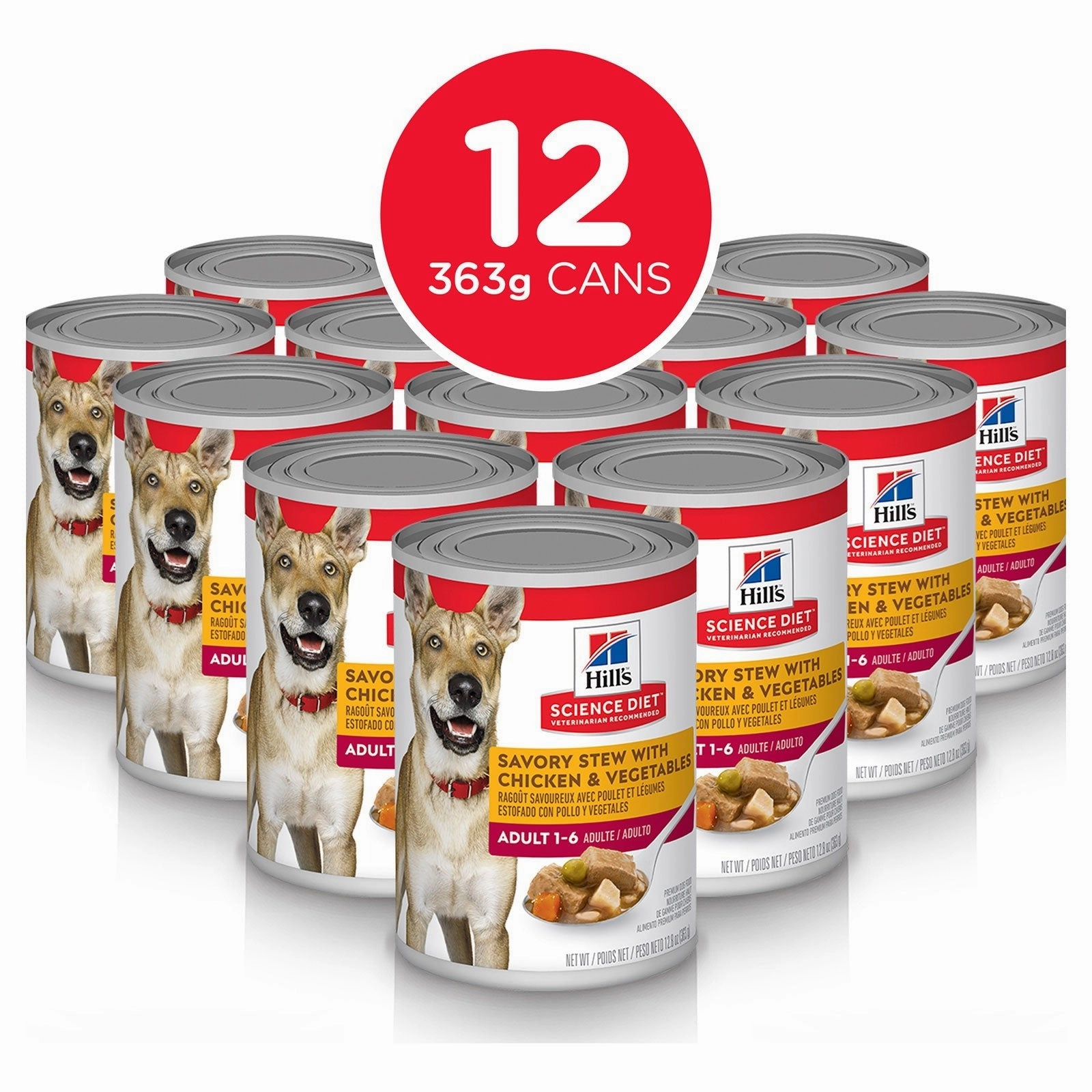 Hill's Science Diet Dog Food Can Adult Savoury Stew with Chicken & Vegetables