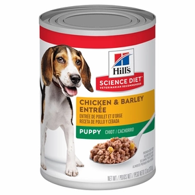 Hill's Science Diet Dog Food Can Puppy Chicken & Barley Entre