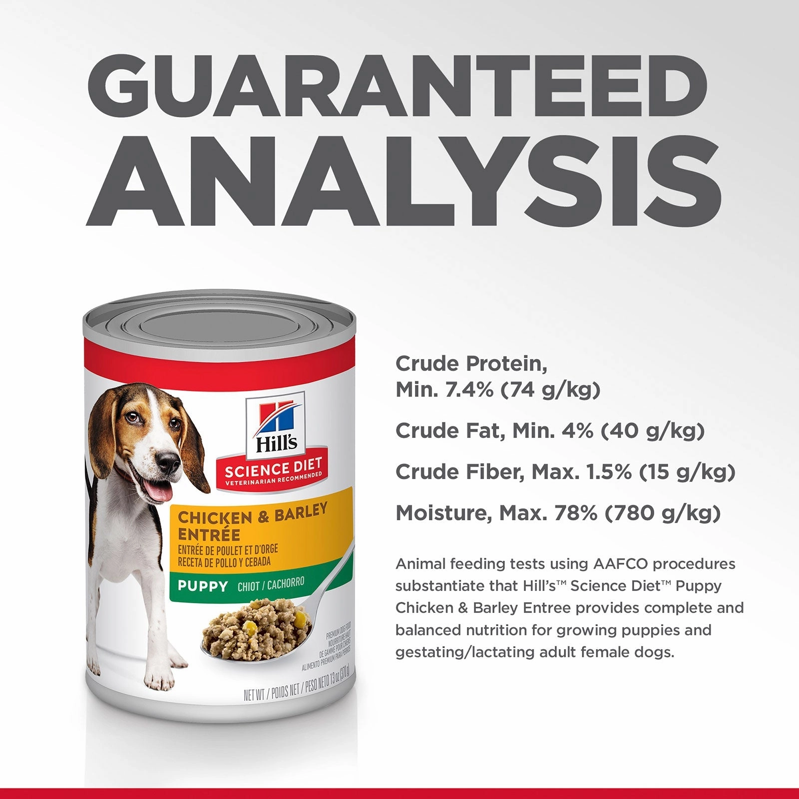 Hill's Science Diet Dog Food Can Puppy Chicken & Barley Entre
