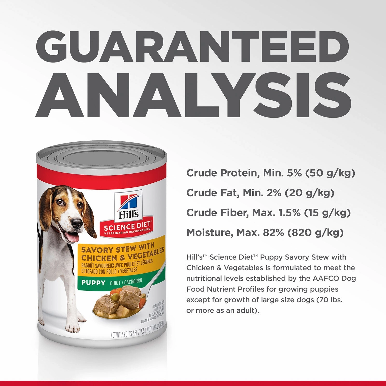 Hill's Science Diet Dog Food Can Puppy Savoury Stew Chicken & Vegetables