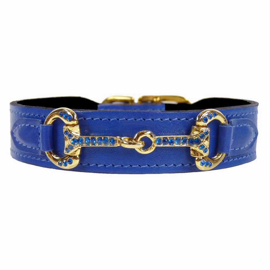 Horse And Hound Collection Dog Collar Cobalt Blue