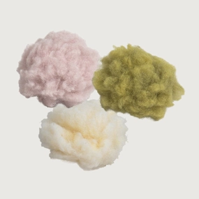 HUGGLEKATS FlufferFleece Ball Cat Toy