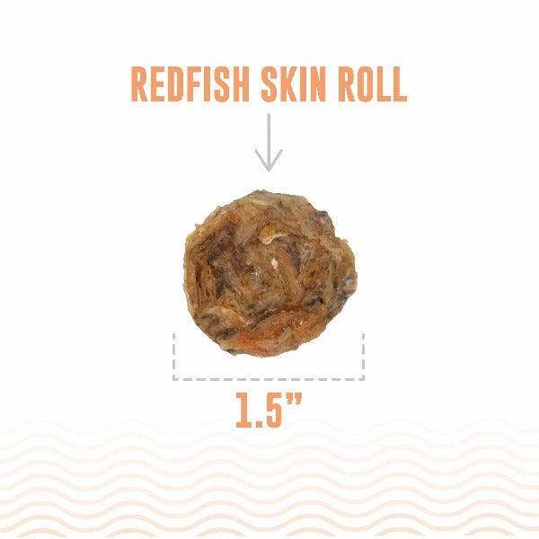 Icelandic  Redfish Skin Rolls Dog Treats (SPECIAL ORDER ITEM)