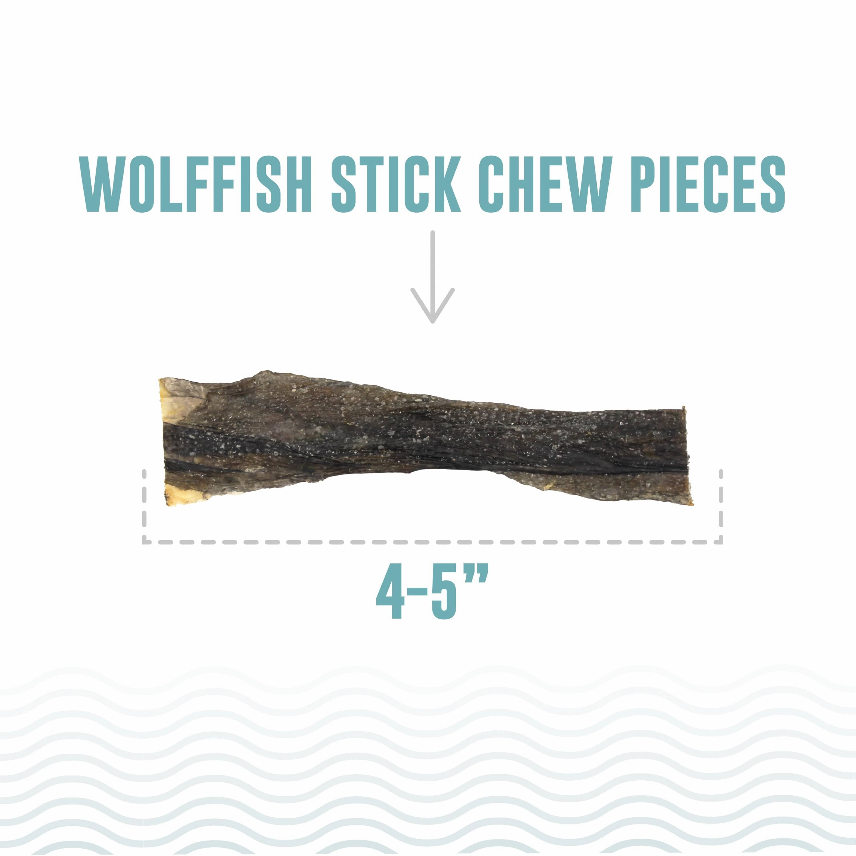 Icelandic  Wolffish Skin Sticks & Pieces Dog Treats (SPECIAL ORDER ITEM)