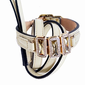 Imperial Collection Dog Leash Eggshell/Gold