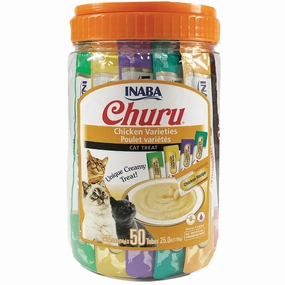 Inaba Churu Chicken Recipe Creamy Pure Cat Treat Variety Jar