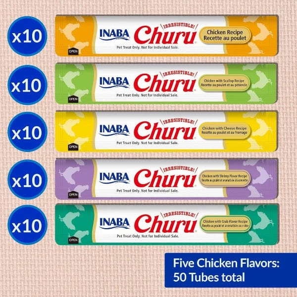 Inaba Churu Chicken Recipe Creamy Pure Cat Treat Variety Jar