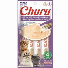 Inaba Churu Chicken with Shrimp Recipe Creamy Pure Cat Treat