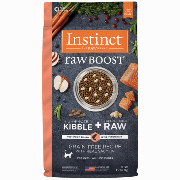Instinct Raw Boost Real Salmon Recipe Dry Cat Food, 4.5lb