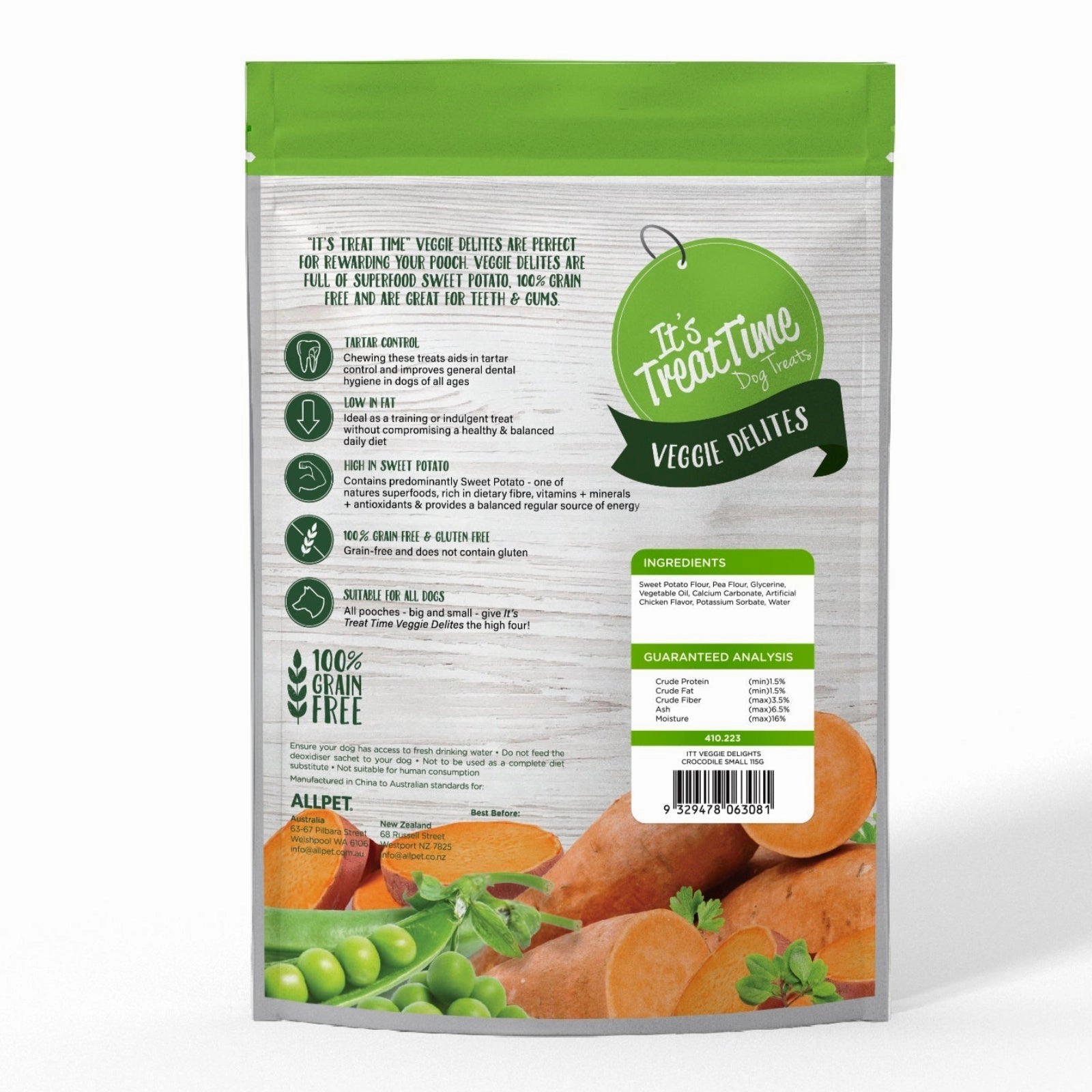 It's Treat Time Veggie Delites Small Crocodiles