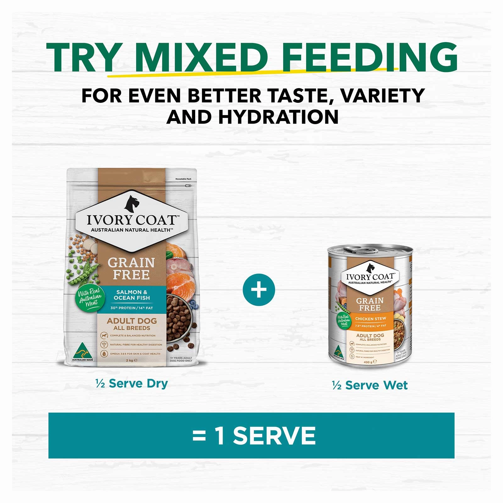 Ivory Coat Grain Free Dog Food Adult Salmon & Ocean Fish