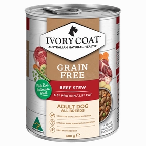 Ivory Coat Grain Free Dog Food Can Adult Beef Stew