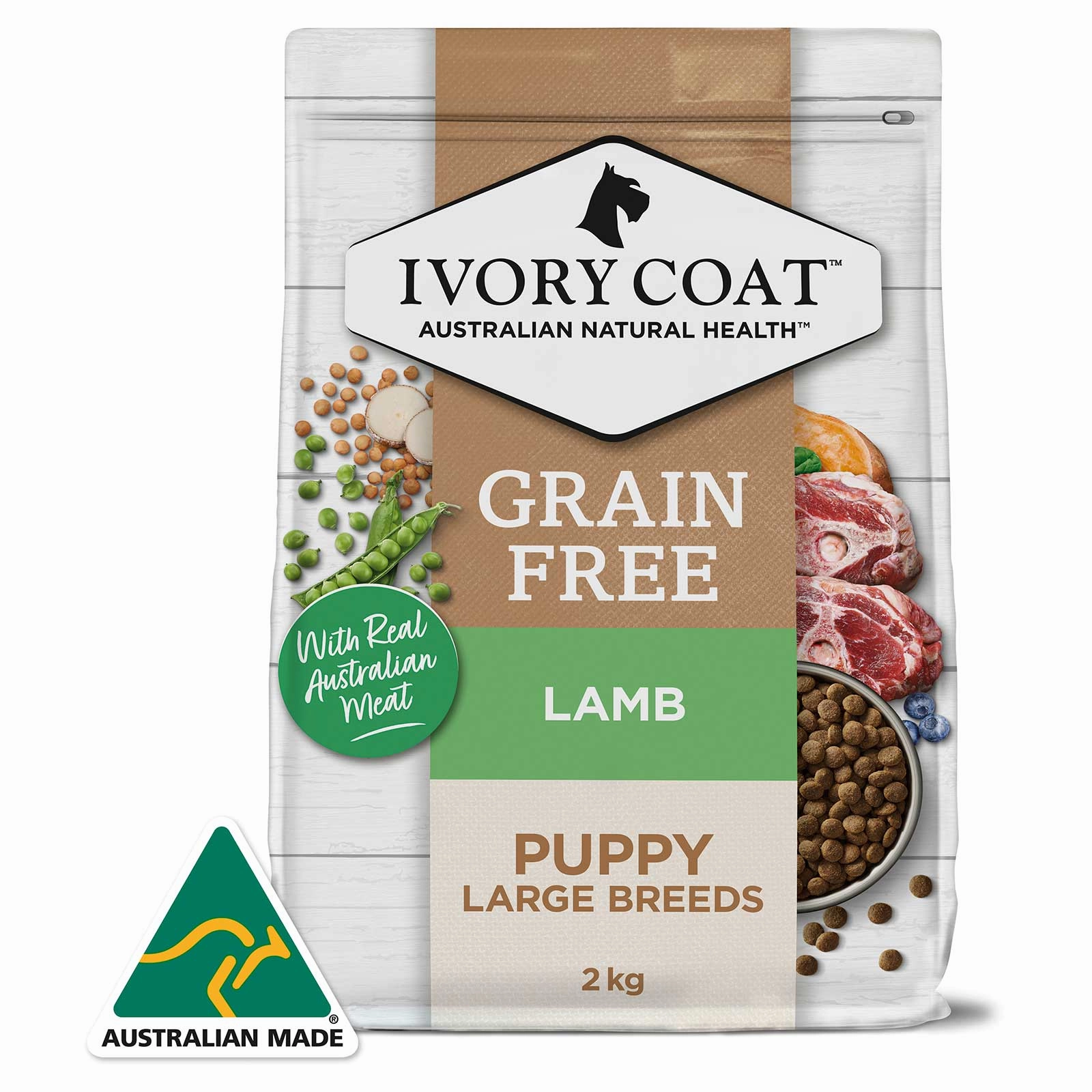Ivory Coat Grain Free Dog Food Puppy Large Breed Lamb