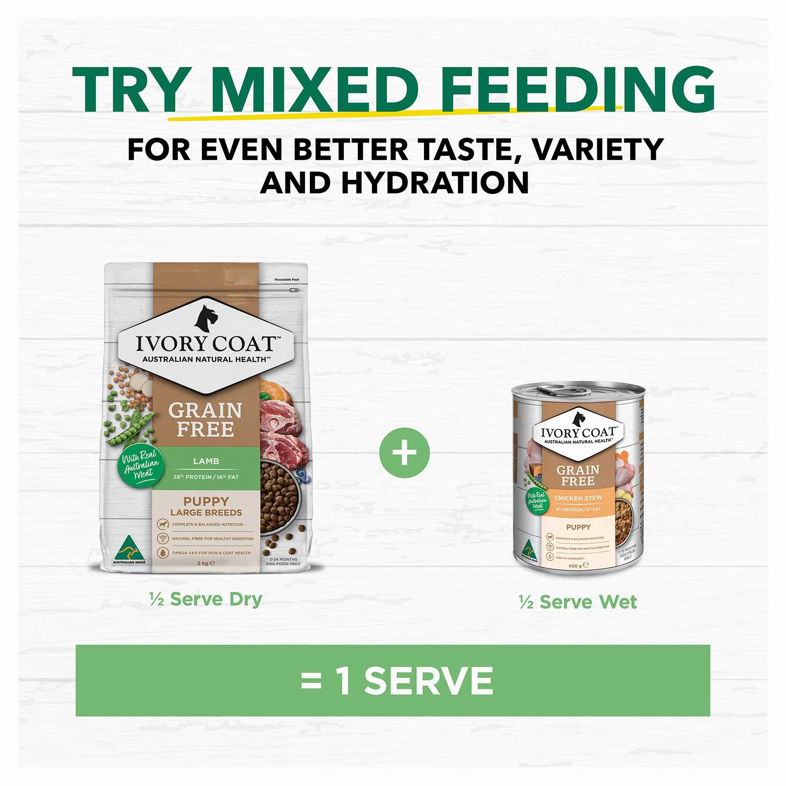 Ivory Coat Grain Free Dog Food Puppy Large Breed Lamb