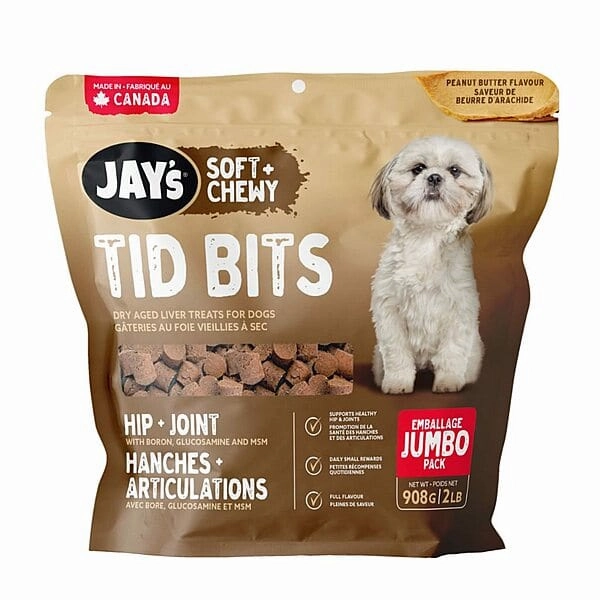 Jay's Soft   Chewy Tid Bits Hip & Joint Peanut Butter Dog Treats