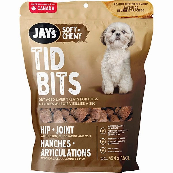 Jay's Soft   Chewy Tid Bits Hip & Joint Peanut Butter Dog Treats
