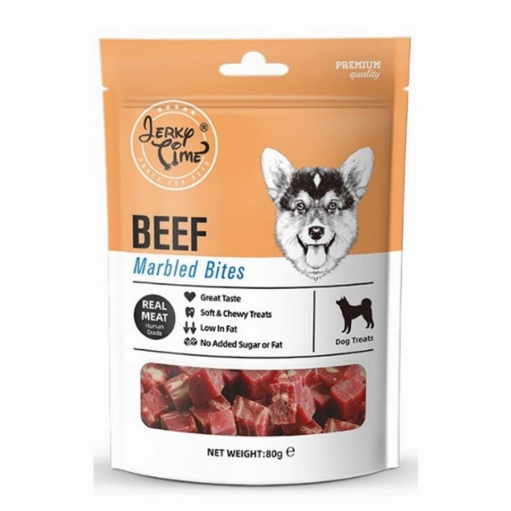 Jerky Time Dog Beef Marbled Bites 80g