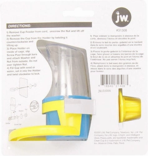 JW Insight Clean Cup Feed and Water Cup for Birds