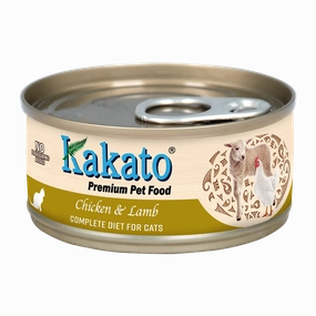 Kakato Premium Cat Food Complete Diet - Chicken & Lamb 70g