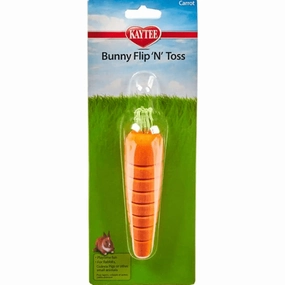 Kaytee Bunny Flip-N-Toss Carrot Toy