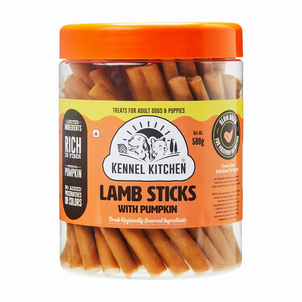 Kennel Kitchen Lamb Sticks with Pumpkin Stick Dog Treats