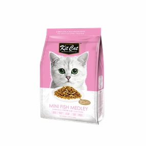 KitCat Premium Cat Food Mini Fish Medley 1.2kg