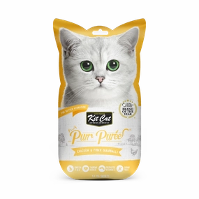KitCat Purr Puree Chicken & Fiber 60g (4 x 15g)