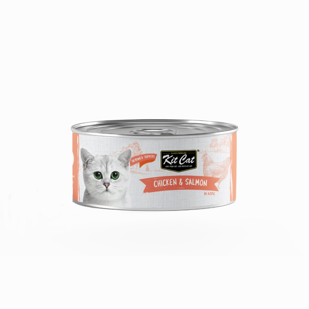 KitCat Super Premium Deboned Chicken & Salmon Toppers 80g