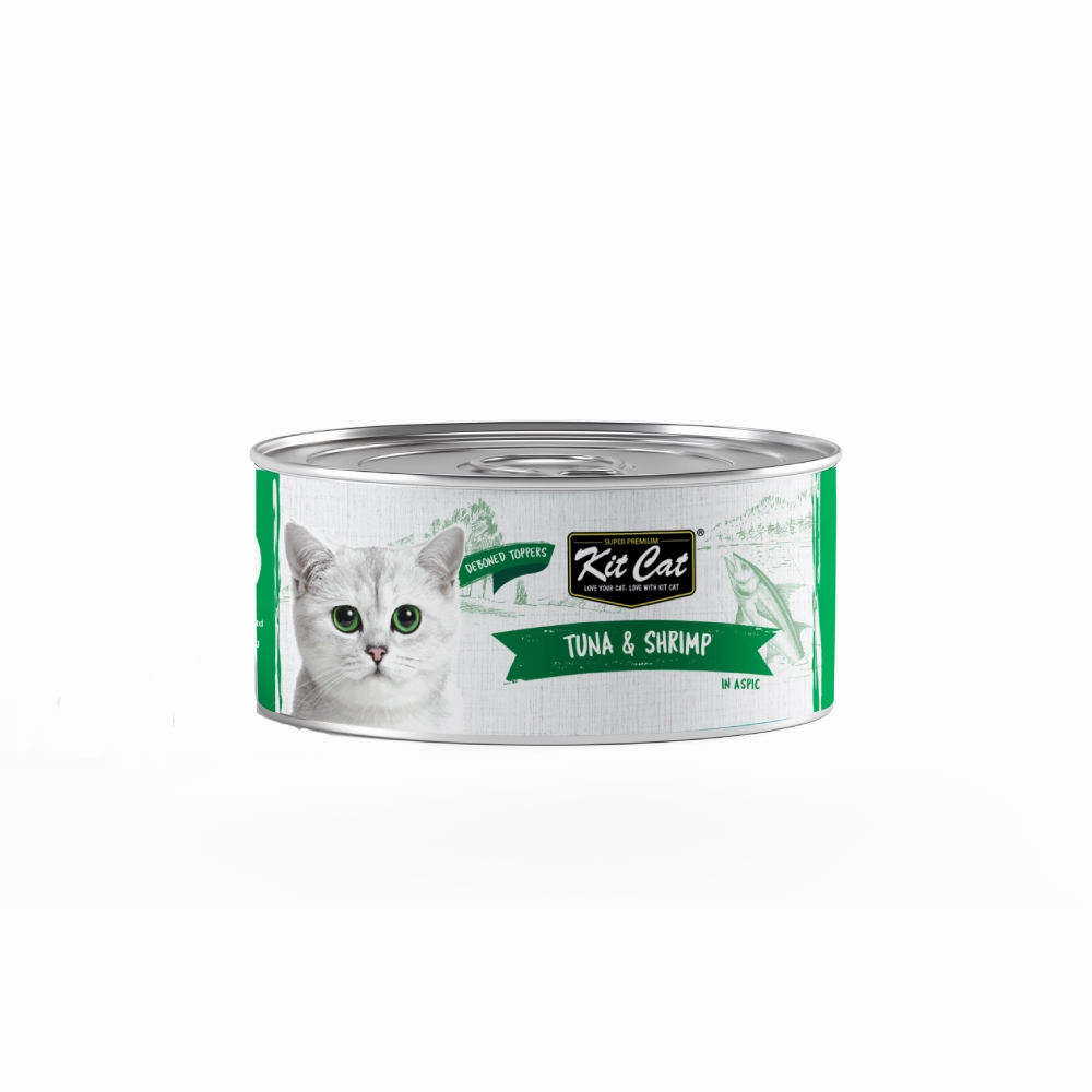 KitCat Super Premium Deboned Tuna & Shrimp Toppers 80g