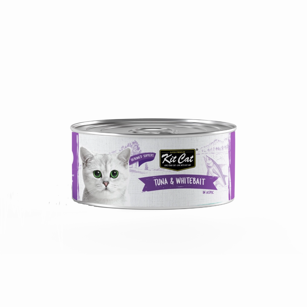 KitCat Super Premium Deboned Tuna & Whitebait Toppers 80g