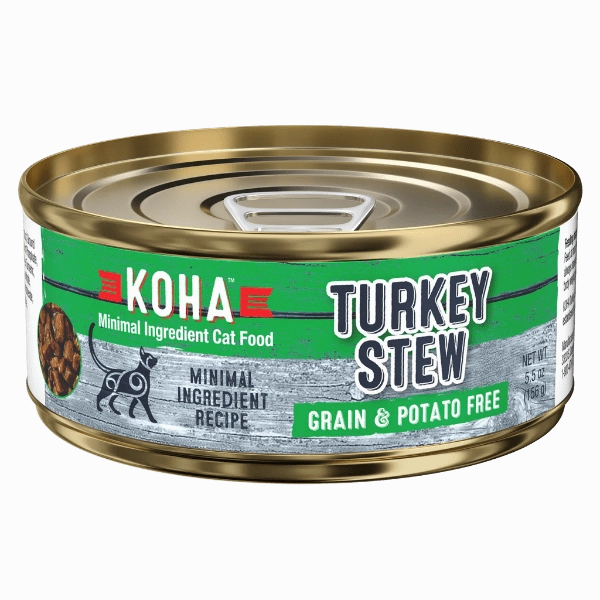 KOHA Turkey Stew Canned Cat Food, 5.5oz