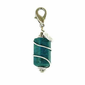 Kyanite Healing Dog Collar Charm Pawmulet