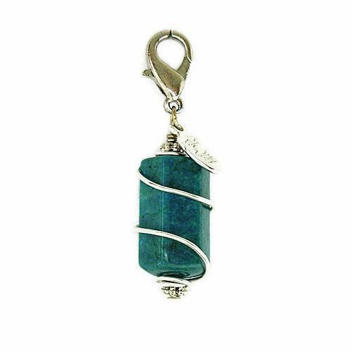 Kyanite Healing Dog Collar Charm Pawmulet