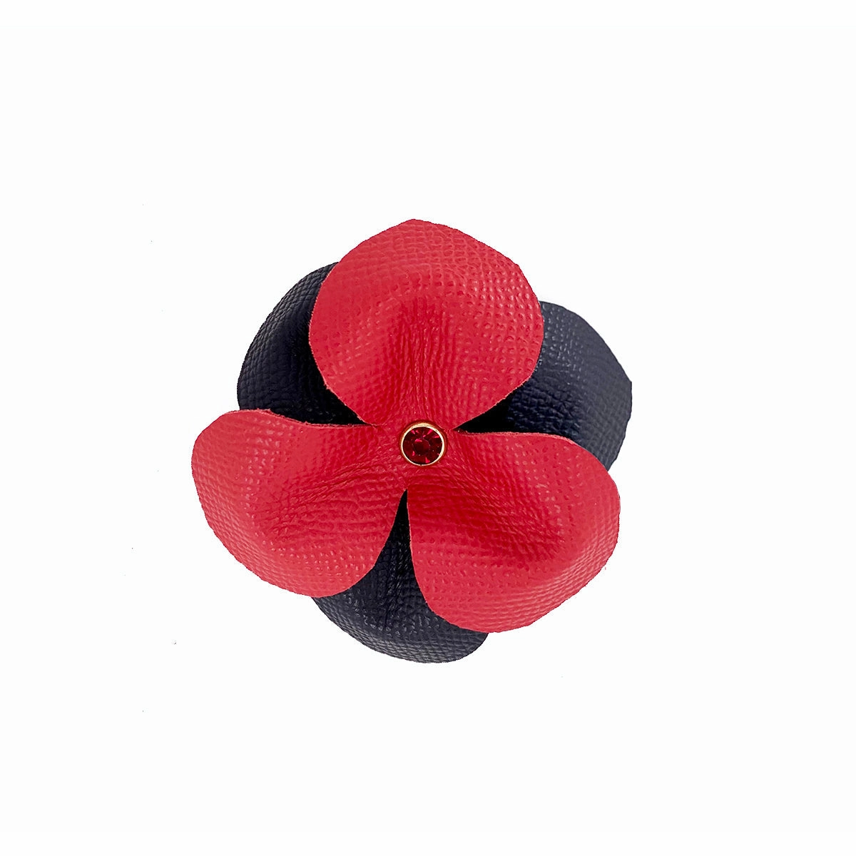 Lambert Classic Combo Rhinestone Leather Dog Flowerette Slider