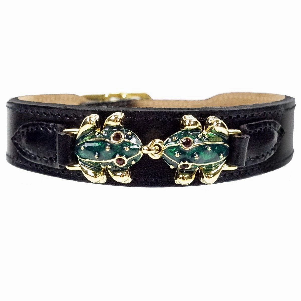 Leap Frog Collection Dog Collar Jet Black