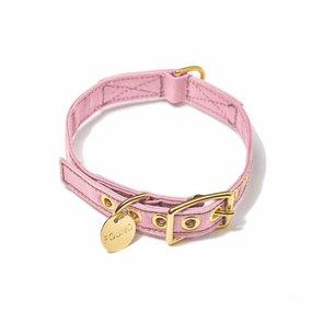 Light Pink Cotton Canvas Dog Collar XSmall