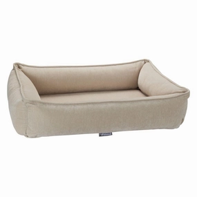 Linen Microvelvet Urban Lounger Dog Bed
