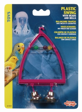 Living World - Bird Swing Plastic with Bells