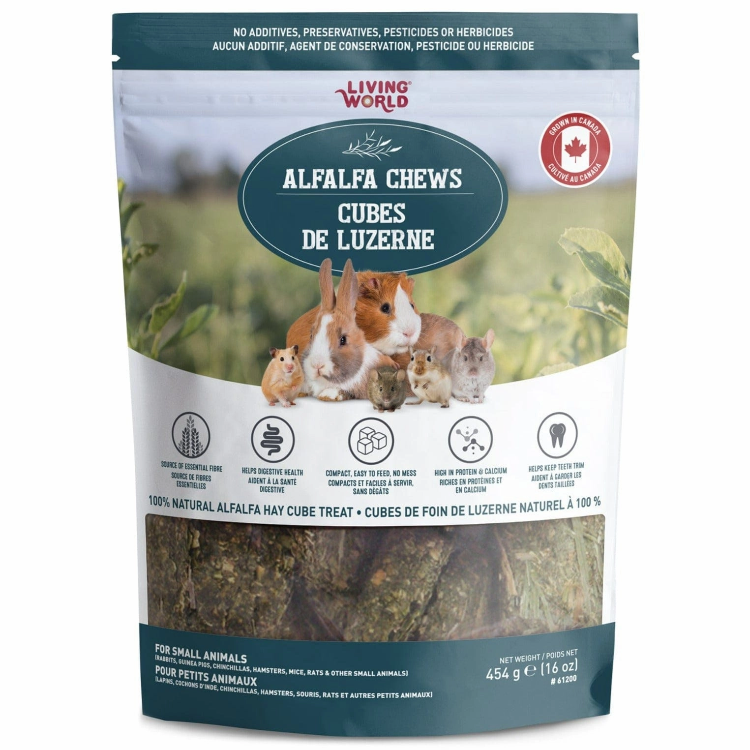 Living World Alfalfa Chews for Small Animals