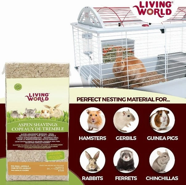 Living World Aspen Shavings for Small Animals