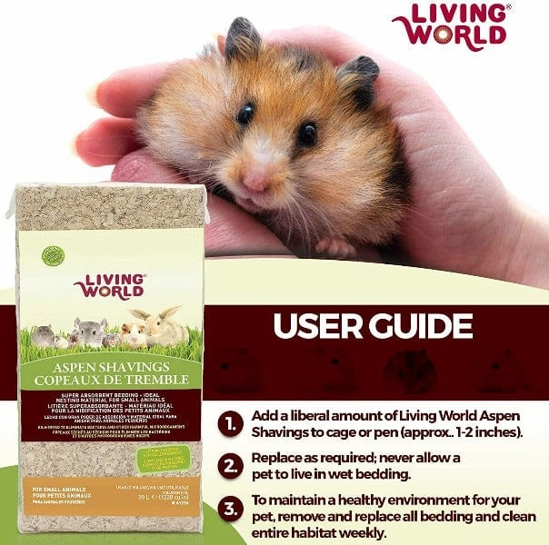 Living World Aspen Shavings for Small Animals
