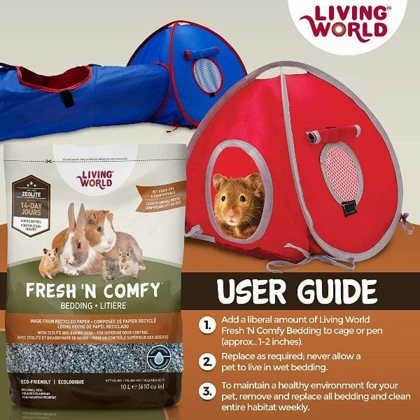 Living World Fresh 'N Comfy Bedding for Small Animals; Blue