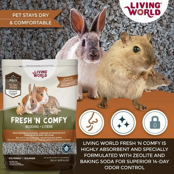 Living World Fresh 'N Comfy Bedding for Small Animals; Tan