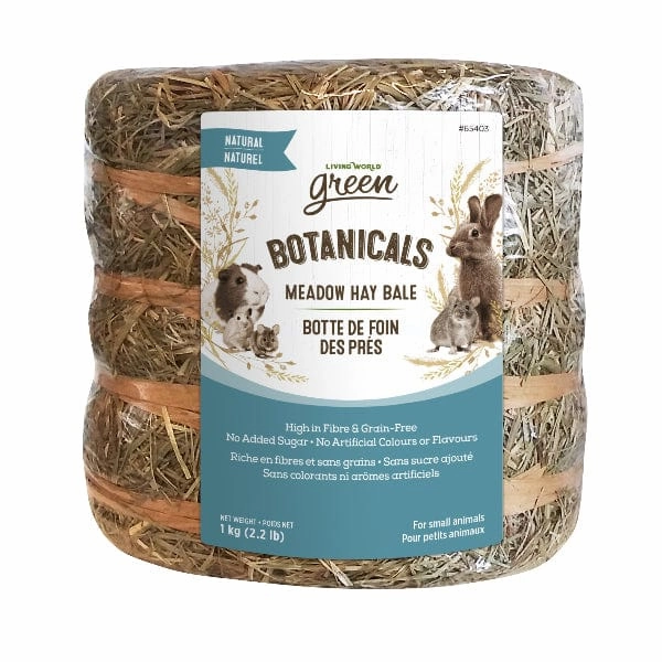Living World Green Botanicals Meadow Hay Bale  Natural