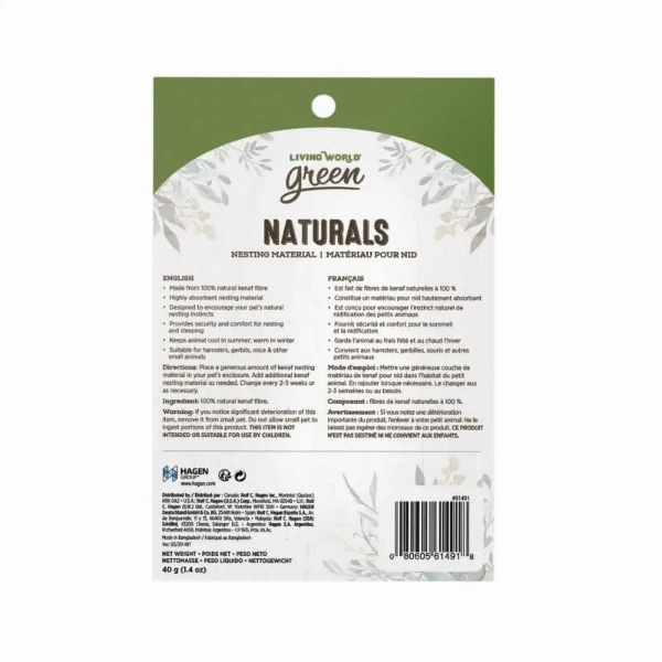 Living World Green Naturals Kenaf Fibre Nesting Material