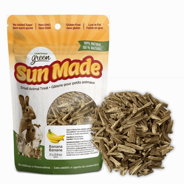 Living World Green Sun Made Dried Banana Treat