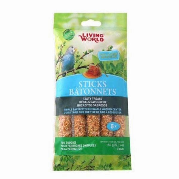 Living World Honey Flavor Budgie Treat Sticks